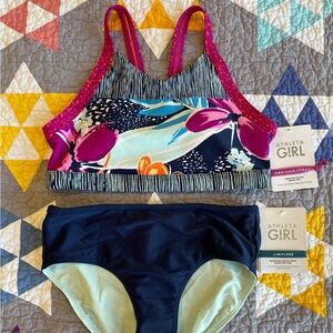 NWT Athleta Girl Paradise Splash Swimsuit